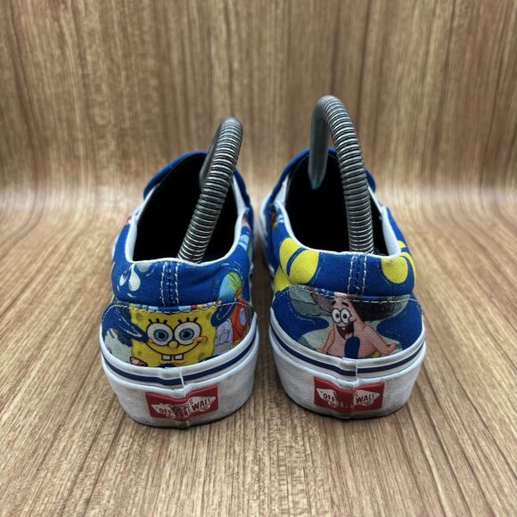 Vans Classic Slip-on SpongeBob Blue Aloha Bob - Size Men’s 5 / Women's 6.5 - Picture 5 of 10